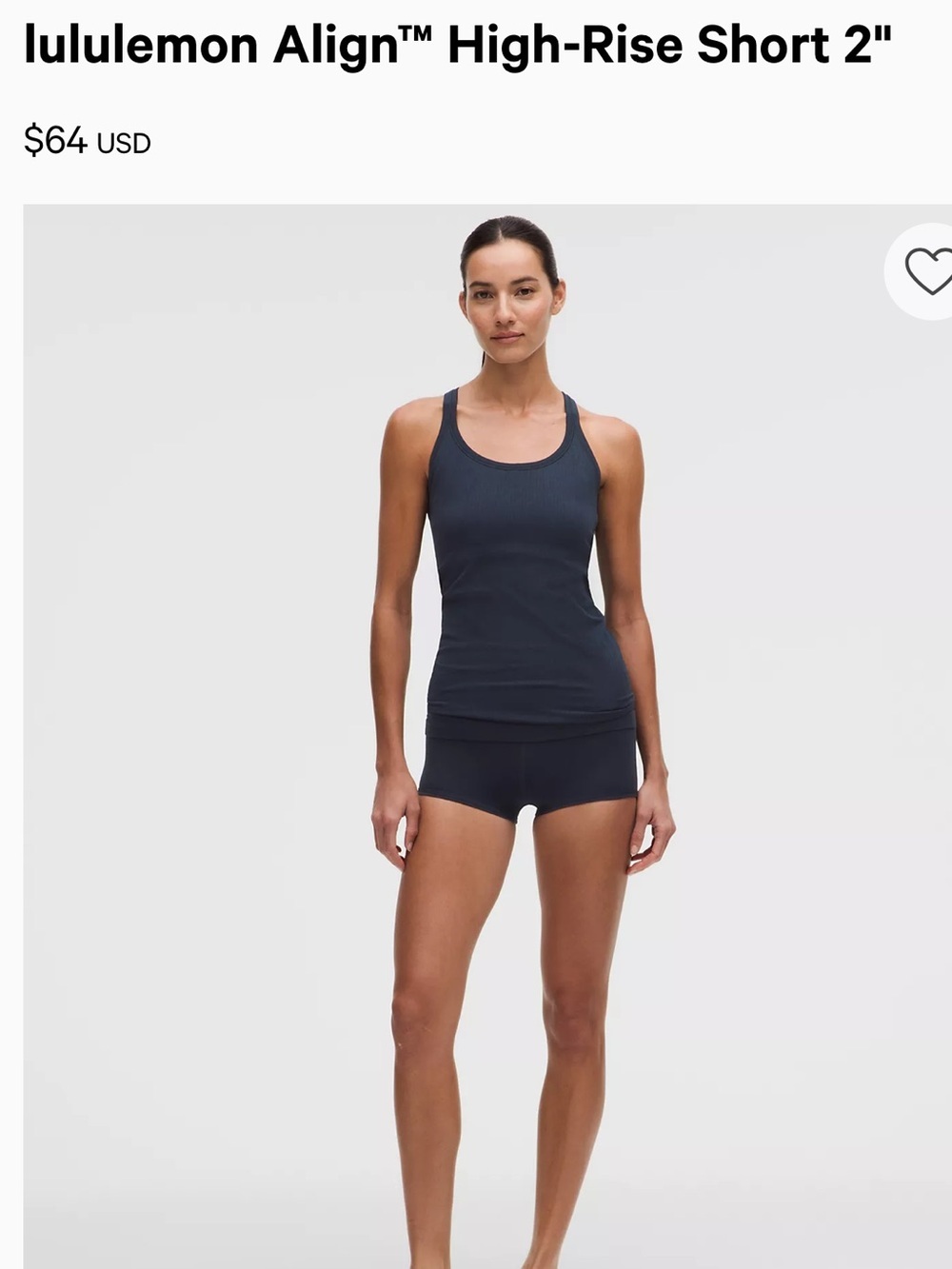lululemon athletica Align™ High-Rise Short 2"